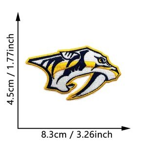 Nashville Predators NHL Patches DIY HOCKEY All Teams Embroidered Tennessee